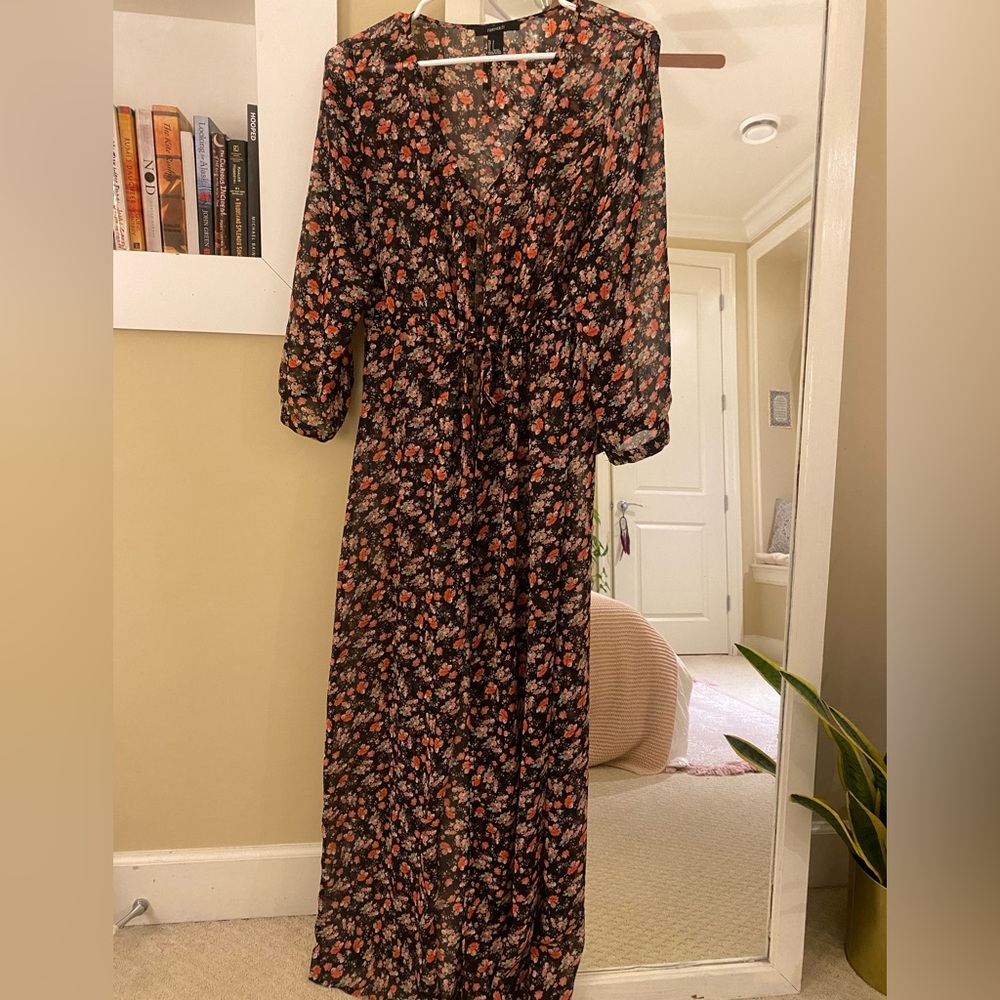 Sheer Floral Coverup